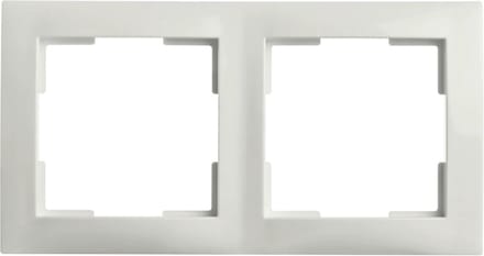 ION E1 afdekraam polar wit 2-voudig vertikaal en horizontaal