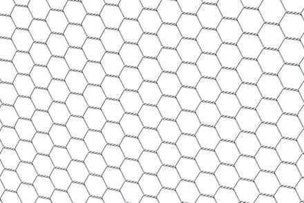 Zeshoekig gaas - verzinkt - 13 x 13 mm mazen - 100 cm hoog - 10 m lang
