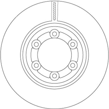 Remschijf TRW DF6984, 1 stuk
