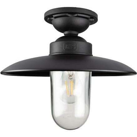 KS Verlichting Solingen Plafondlamp Matzwart