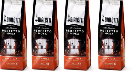 Bialetti Moka Hazelnut gemalen koffie - 4x 250 gram