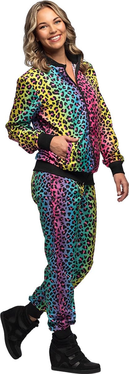 Boland - Trainingspak Regenboogpanter babe (S) - Volwassenen - -