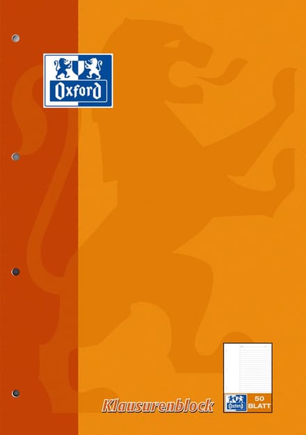 Oxford 100061261, Oranje, A4, 90 g/m²