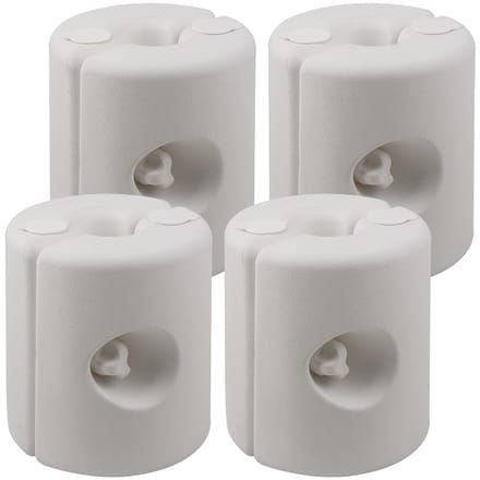 DUB Paviljoen Stand Bescherming Set van 4 Wit