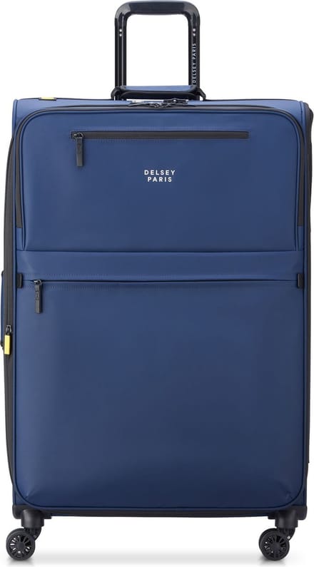 DELSEY PARIS Maubert 2.0 4 Double Rolls Expandable Trolley WP 79 Marine Blue Donkerblauw