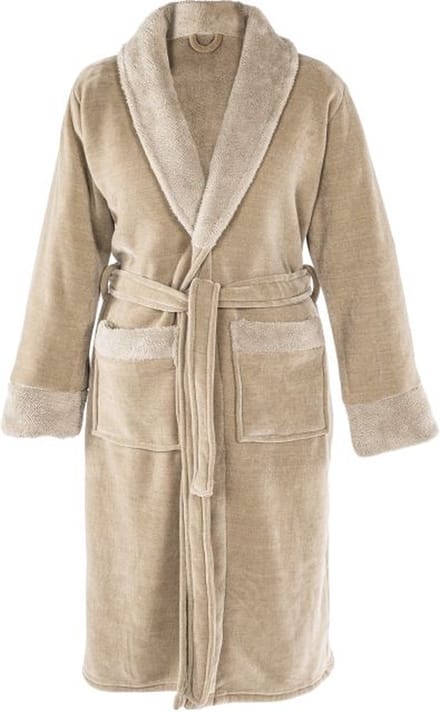 TISECO HOME STUDIO - Badjas - CHENILLE - S/M - 100% polyester - Zand