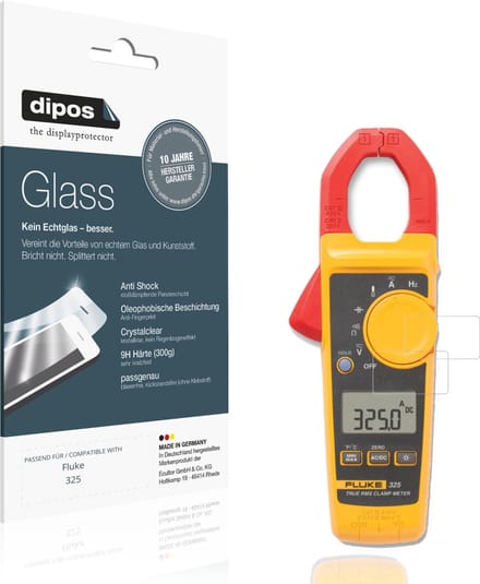 dipos – 2x Pantserfolie geschikt voor Fluke 325 | 9H Screenprotector