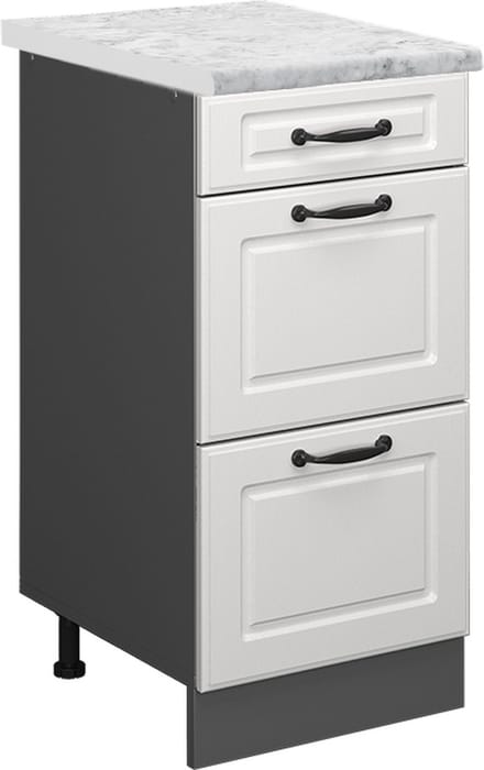 Vicco R-Line Keukenonderkast – 40 cm WB Marmer Wit Landhuis