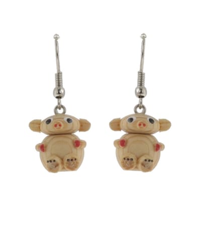 Behave - Oorbellen - Dames Oorhangers Hout Dierdesign Miereneter - 3 cm