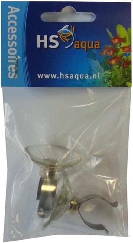 HS Aqua Zuiger Transparant + Metaalklem 12-16MM - 2 Stuks