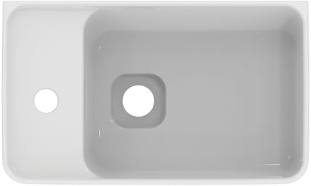 Ideal Standard Strada II fontein 1 kraangat links met overloop 45x27cm wit