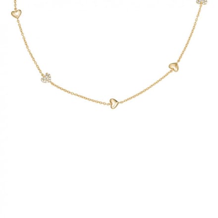 FOSSIL JA7298710 Dames Collier 40.60 cm - Goudkleurig