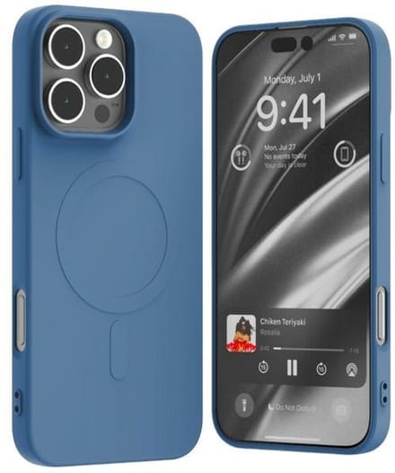 Mercury - iPhone 16 Pro Max Etui - Semi-Silicone - MagSafe - Blauw