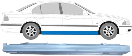 Volledige dorpel voor BMW 5 E39 1996-2004 / Rechts
