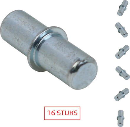 TQ4U kastplankdrager - Duplo - Metaal verzinkt - Ø 5 mm - 16 stuks