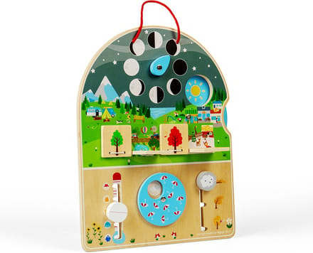 BigJigs houten weerbord educatief speelgoed voor kinderen.