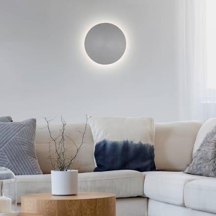 Paul Neuhaus LED wandlamp batterij Puntua Ø 18 cm grijs