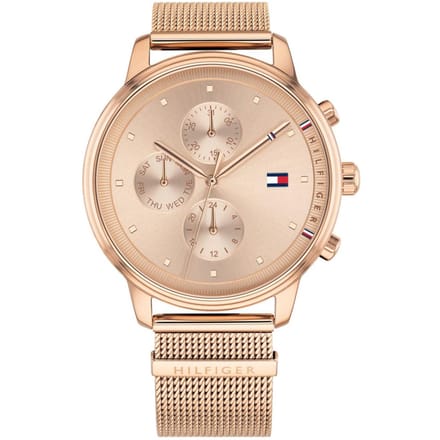 Montre pour femme Tommy Hilfiger 1781907 Chronographe Or Rose 38mm rose vif