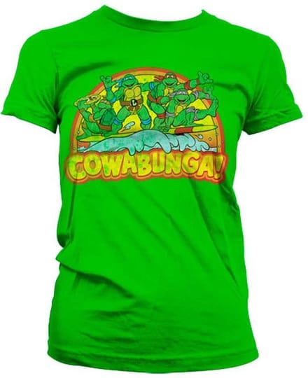 Teenage Mutant Ninja Turtles Dames Tshirt -M- Cowabunga Groen