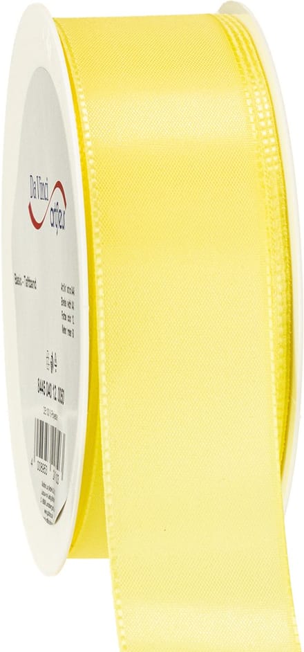 Decoratief lint taft lint cadeau lint lichtgeel 40mm 50m