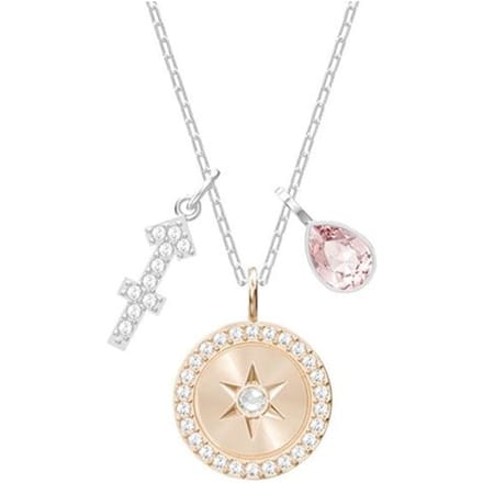 Swarovski Zodiac Boogschutter Bij Ketting Damesketting Roze 5349221 Box+Shopping Bag (Random Color) white