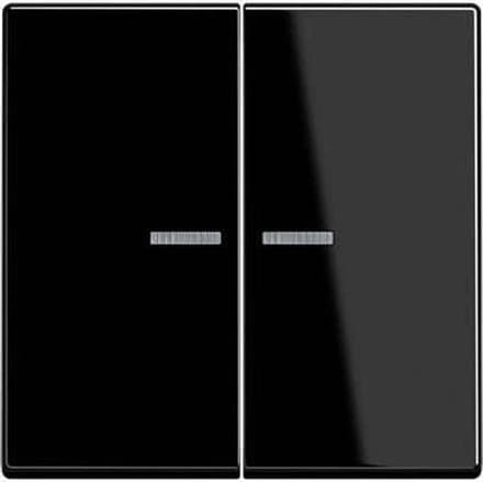 Jung A 595 BF KO5 SW bouncer unbreakable for series switch and double button with light guide series A black