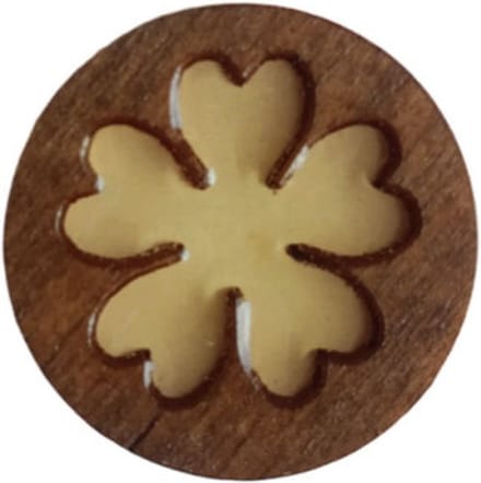 Houten Naaldenmagneet Bloem 30 mm