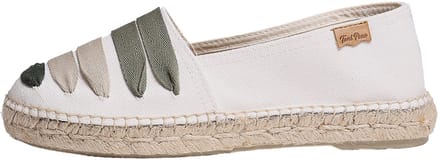 ROSE-CM | Platte espadrille voor dames met bandjes - KHAKI, 42 jaar