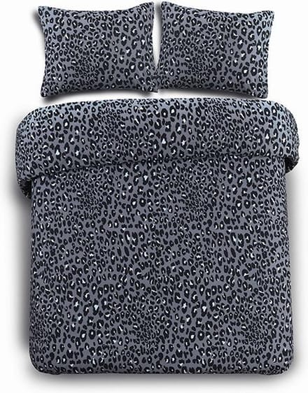 Day Dream Panter dekbedoverterk - tweepersoons - 200x200/220 - Grijs