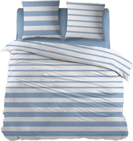 Snoozing Mandy - Dekbedovertrek - Tweepersoons - 200x200/220 cm + 2 kussenslopen 65x65 cm - Blue