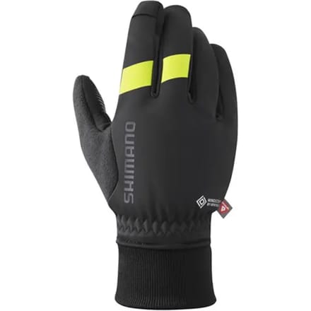 Wielerhandschoenen WINDSTOPPER Primaloft, zwart-geel