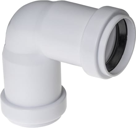 Sanivesk PPC bocht 90° - 40 mm - wit - mof x mof