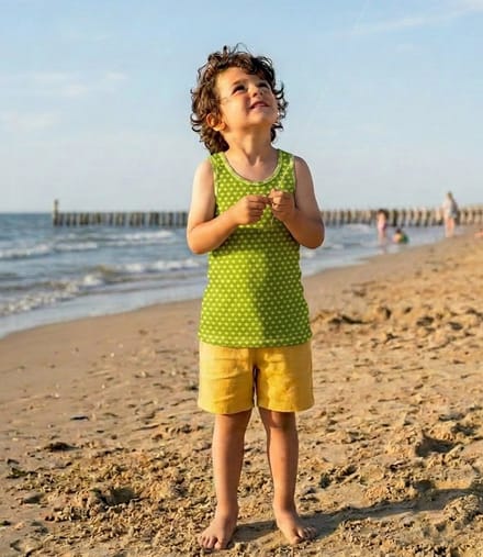 Ducksday – Singlet - Tanktop- Unisex – Stretch - Katoen – 8 jaar - 116-122