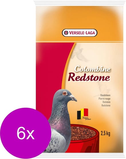 Colombine Duif Roodsteen - Duivensupplement - 6 x 2.5 kg