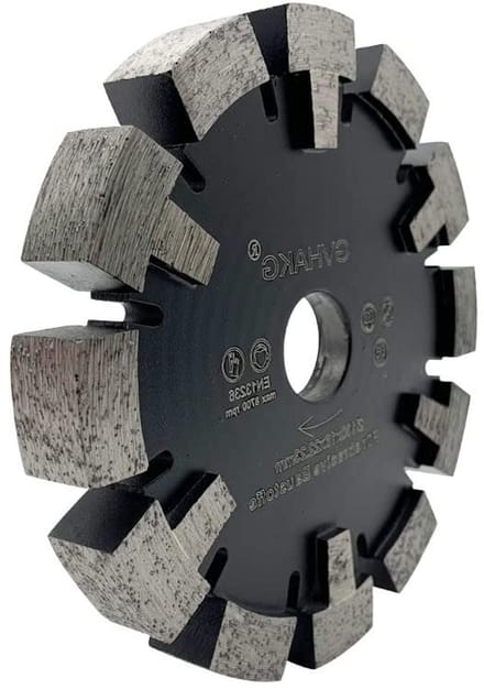 Diamantfrees - Vloerfrees blad - Ondervloer Frezen - T-Beschermsegment - 130 mm - Zwart