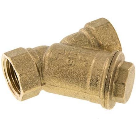 G1/2'' Y-Filter 0.5mm Messing NBR 20bar