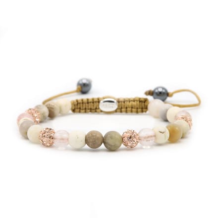 Karma Spiral Dames Armband Steen - Meerkleurig