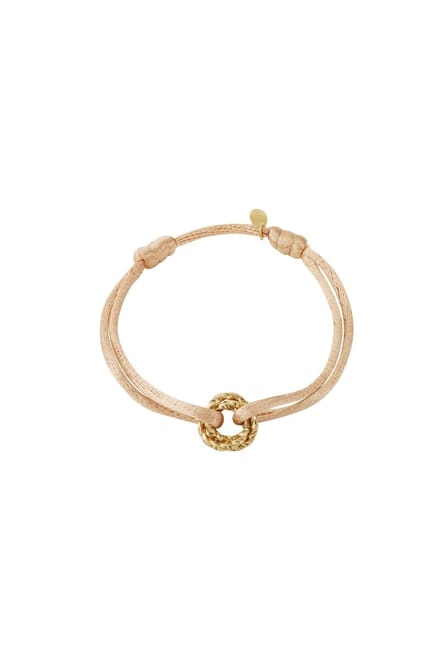 Armband met zonnige dagknoop - Lavendel
