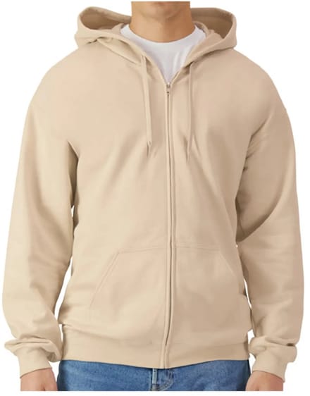 Hooded sweatshirt met rits Gildan