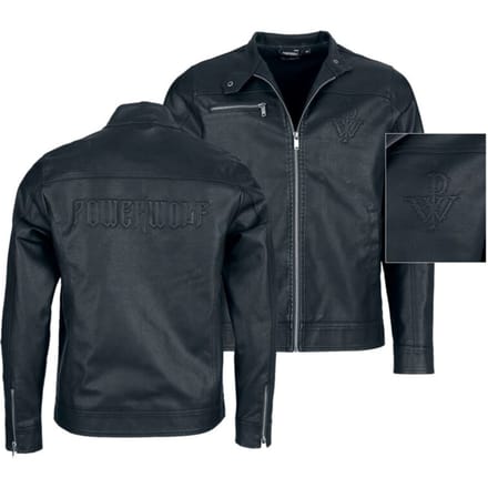 Powerwolf EMP Signature Collection Heren Kunstlederen jas - zwart - L