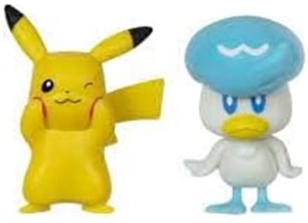 Jazwares Pokémon Gen IX Battle Figure Pack Mini Figure 2-Pack Pikachu & Quaxly 5 cm Mini-Figuur