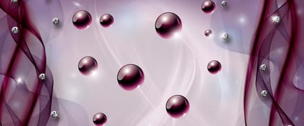 Abstract Modern Pattern Purple Photo Wallcovering