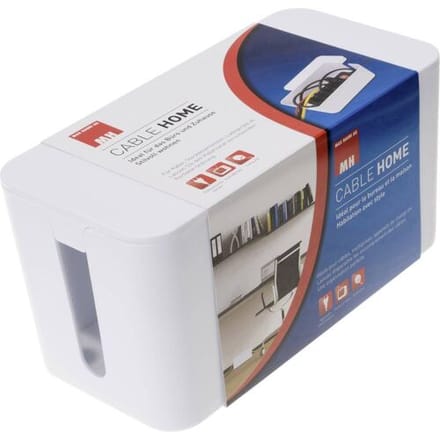 Max Hauri 126731 Kabelbox Wit (l x b x h) 23.5 x 11.5 x 12 cm 1 stuk(s)