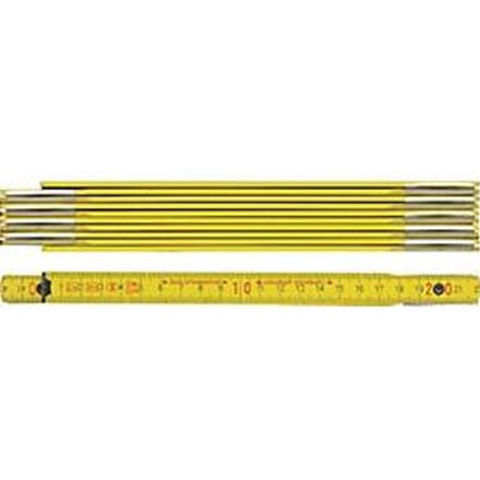 BMI duimstok, 2m lengte, beuken, geel, EG III nauwkeurigheid, breedte 16mm