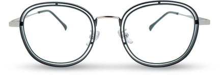 BL Double Round Silver - Blauw licht bril - Blue light glasses - Computer bril