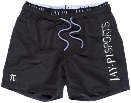 JAY-PI - Heren - Zwembroek beachwear elastische band - Zwart - Maat L