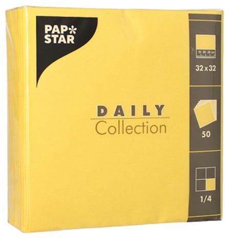 PAPSTAR lunch servetten 32x32 cm, 3-laags, donkergroen