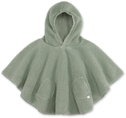 BEMINI Reisponcho 9-36m - Warme teddy - Kaki
