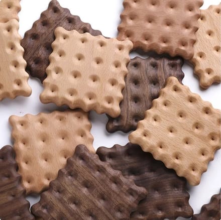 Proefer Onderzetter - Koekje - Licht Hout - Bureau Aesthetic - Woonkamer Aesthetic