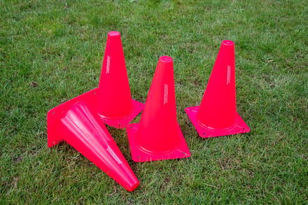 Set van 4 flexibele grenskegels - 30cm - Roze